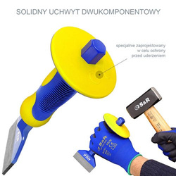 Przecinak uniwersalny 76x216 mm S&R z rękojeścią i ochraniaczem