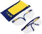 Okulary ochronne S&R - atestowane, z osłoną boczną i górną, 2 sztuki