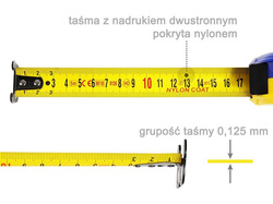 Miary S&R - seria Colibri - haczyk z magnesem, dwustronna taśma pokryta nylonem