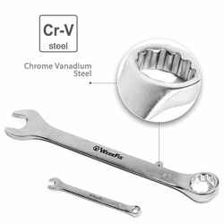 Zestaw kluczy płasko-oczkowych WerkFix w pokrowcu 15 szt.