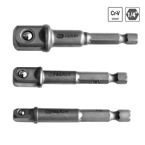 Zestaw adapterów S&R do kluczy nasadowych 1/4"; 3/8"; 1/2" - 3 szt.