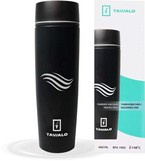 Kubek termiczny TAVIALO, INOX, 460ml, dwie dodatkowe uszczelki silikonowe, gumowana podstawa, czarny