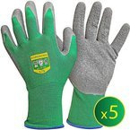 Rękawice ogrodowe Gruntek poliestrowe, szorstka powłoka LATEX. 5 par