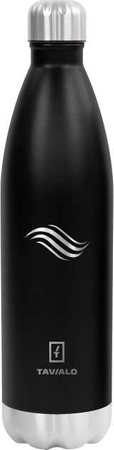 Butelka termiczna TAVIALO, INOX, 750ml, izolowana próżniowo, czarna