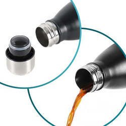 Butelka termiczna TAVIALO, INOX, 750ml, izolowana próżniowo, czarna