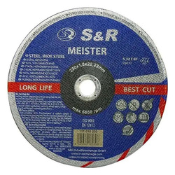 Tarcze tnące 230x22,2x1,8 mm S&R do metali Standard seria Meister A 30 S BF