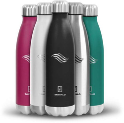 Butelka termiczna TAVIALO, INOX, 750ml, izolowana próżniowo, czarna