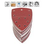 Zestawy uniwersalnych papierów ściernych S&R Velcro 105 mm x 152 mm 125 mm do szlifierek Delta 60szt. P40 P60 P80 P120 P180 P240