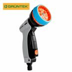 Wielofunkcyjny, pistoletowy zraszacz ogrodowy Gruntek. 7 dysz zraszających