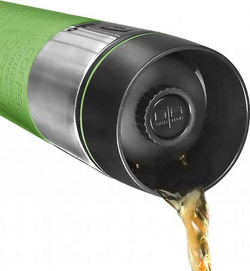 Kubek termiczny TAVIALO, INOX, 420ml, dwie dodatkowe uszczelki silikonowe, gumowana podstawa, zielony