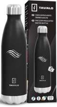 Butelka termiczna TAVIALO, INOX, 750ml, izolowana próżniowo, czarna