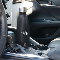 Butelka termiczna TAVIALO, INOX, 750ml, izolowana próżniowo, czarna