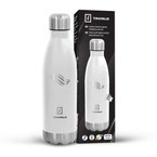 Butelka termiczna TAVIALO, INOX, 500ml, izolowana próżniowo, biała